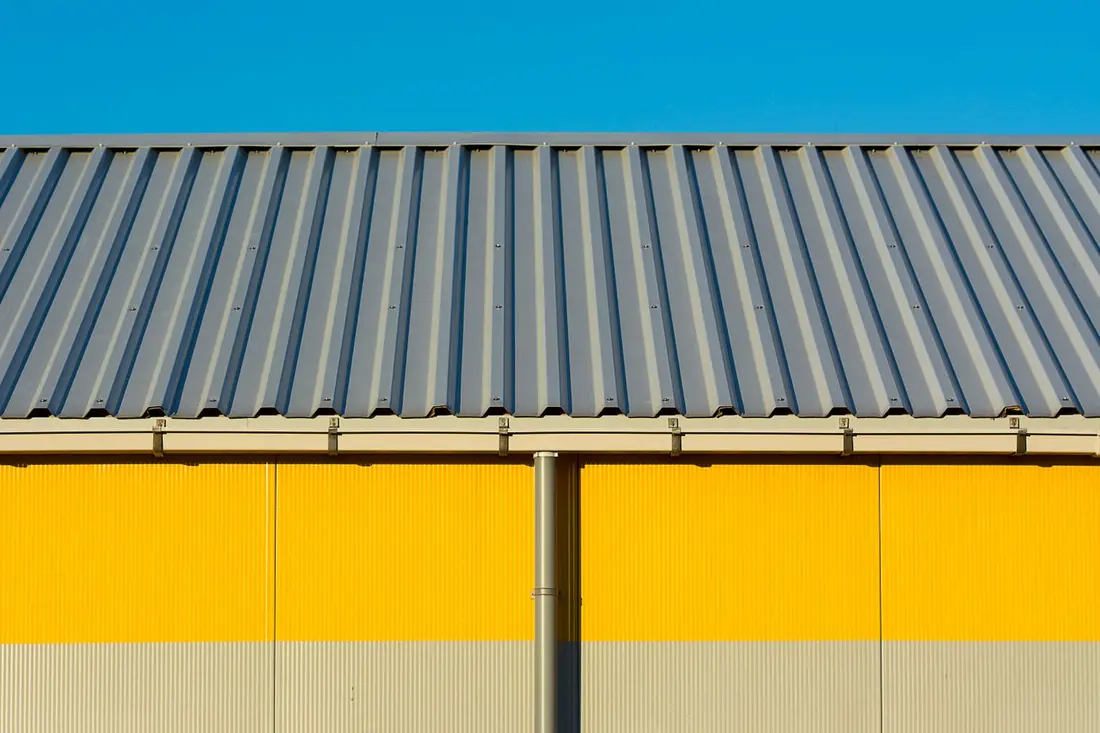 Toiture en bac acier (photo d'illustration)